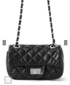 【匿名配送】【タグ付き未開封】　キルティングレザーバッグ［　tr984 ］