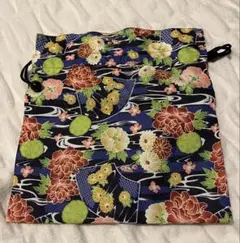 和柄巾着バッグ