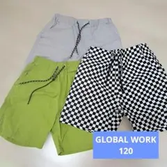 GLOBAL WORK 120ハーフパンツ3枚