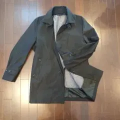 ステンカラーコート ブラック