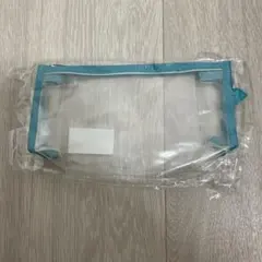 水色透明　ペンケース　筆箱