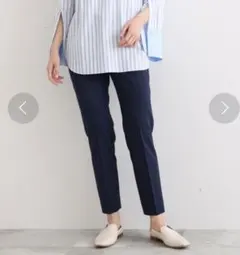 INDVI インディヴィパンツスタイルアップテーパードパンツ