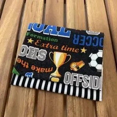 4303【2点100円、3点200円引き】サッカー柄移動ポケット