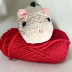 ハンドメイド ぬいぐるみ マスコット キーホルダー　ベージュのサムネイル