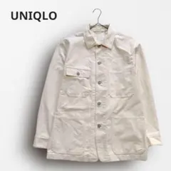 ■6203＊ユニクロ ウォッシュユーティリティジャケット オフホワイト M
