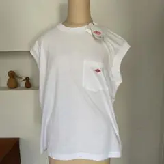 DANTON ポケット付き ノースリーブ Tシャツ ホワイトのサムネイル