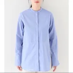 IENA長袖バンドカラーシャツLanificio Cangioli - メルカリ