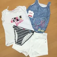 新品タグ付き　バービー　水着４点セット