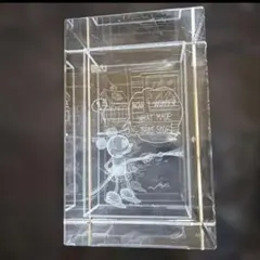 Disney ミッキーマウス 3Dクリスタルガラス 置物のサムネイル