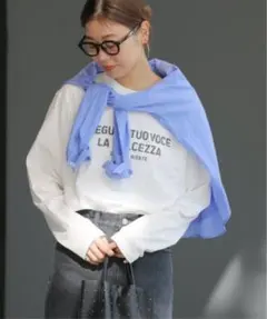 JOURNAL STANDARD relume コットンロゴプリント　ロンTee