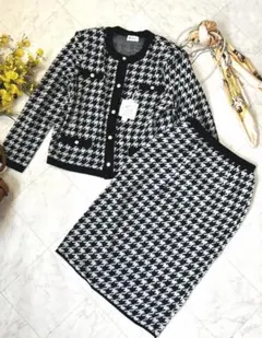 KNABNOEL 90'S ビンテージ セットアップ ノーカラー カーディガン