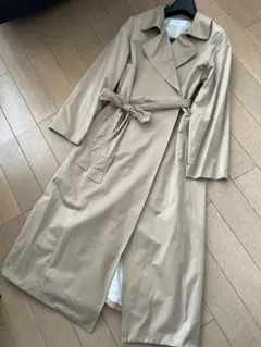 フレームワーク ベージュ トレンチコート ウエストリボンベルト付き