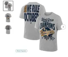 ドジャース　ワールドシリーズ2025優勝　大谷翔平選手着用　Tシャツ　MLB公式