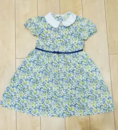 ショパン　花柄 半袖ワンピース