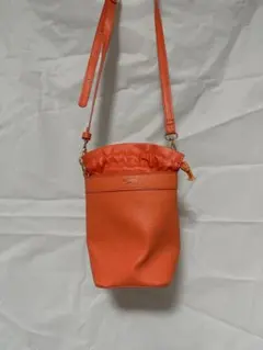 ALTROSE オレンジ 巾着 ショルダーバッグ