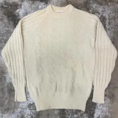 80〜90年代 イギリス製 アランニットセーター レディース フィッシャーマン