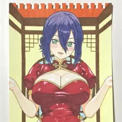 手描きイラスト レゼ チャイナ服 ファンアート アナログ スケッチブックのサムネイル