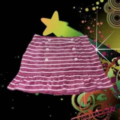 y2k 00s ボーダーミニスカート　ギャル