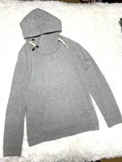 HＡR Eグレー フード付きパーカーメンズMサイズトグル付き