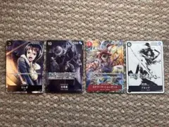 ワンピースカード たしぎ 五老星 白髭 ブルック 全パラレル4枚まとめ売り