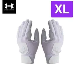 現品限り本日値下げ5550→3300高級アンダーアーマーバッティング手袋白XL