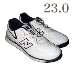 美品✨ニューバランス New Balance ゴルフシューズ　ボア 574 白