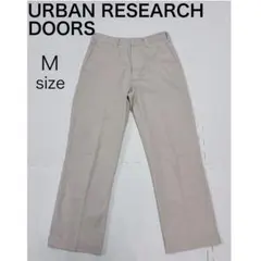 URBAN RESEARCH DOORS ストレートパンツ ホワイト アイボリー