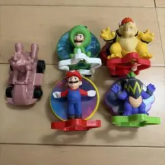 マリオ　ルイージ　ピーチ姫　フィギュア 5体セットハッピーセット