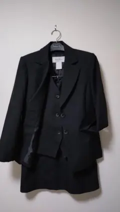 【美品】スーツ スカート2 ベスト2 オフィス 事務服 制服 就活 ブレザー