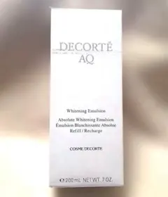 【新品未開封】コスメデコルテ AQホワイトニングエマルジョン200ml レフィル