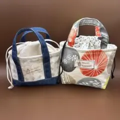 ★ミニミニ巾着トート2個セットでお得‼︎ハンドメイド