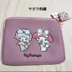 【未使用タグ付き】マイメロディ×ピアノ タブレットケース