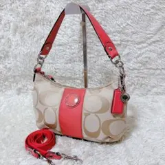 COACH Signature 2Way Accessory Pouch y2k