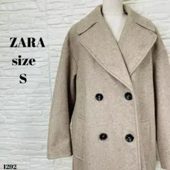 ZARA ザラ コート ダブルブレスト ベージュ size S 1292