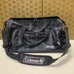 Coleman ボストンバッグ チェック柄 ショルダー付き