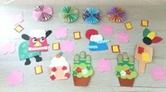 お正月 壁面飾り 折り紙 ハンドメイド