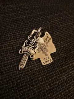925シルバー刻印トリンケッツダガークロムハーツ好きネックレスChromHEAR 925シルバー刻印トリンケッツダガークロムハーツ好きネックレス