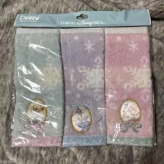 ダッフィー＆フレンズ ダンシング・スノーフレークス ミニタオルセット　ハンカチ