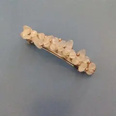 ヘアアクセサリー　バレッタ　フラワーモチーフ バレッタ クリア