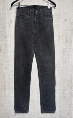 90s usa製 levis 501 先染め　ブラック ジーンズ　w28