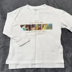 100 グローバルワーク ロンT 美女と野獣 白