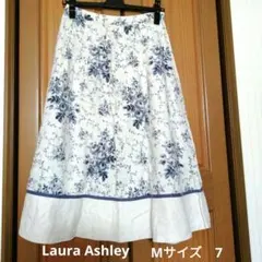 【最終価格】　Laura Ashley　花柄フレアスカート　Mサイズ　7