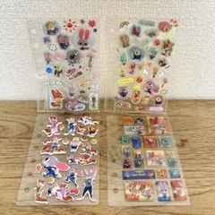 ズートピア シール 立体シール 3Dシール ブロックシール ぷくぷく お裾分け