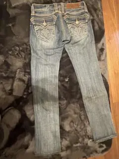 Miss Me ダークブルー スリムフィットデニム