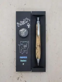 新品 こぶた工房 タクサスフロリニーバール特上杢 シャープペンシル0.5