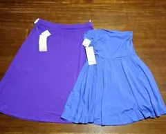 ユニクロフレアスカート2枚セット