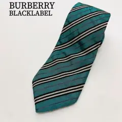 バーバリーブラックレーベル ネクタイ グリーン