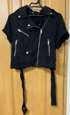 DIESEL ジャケット ジップアクセント ショート丈 ライダース風