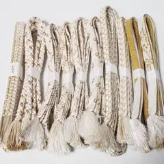 ♪*♪様 (0846)白 金 帯締め 10点 まとめ売り 帯紐 着物 和装 小物