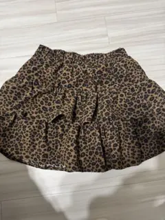 ヒョウ柄フリルミニスカート Fサイズ